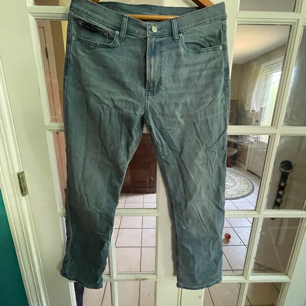 Calvin Klein Blue Straight Jeans Modern Fit